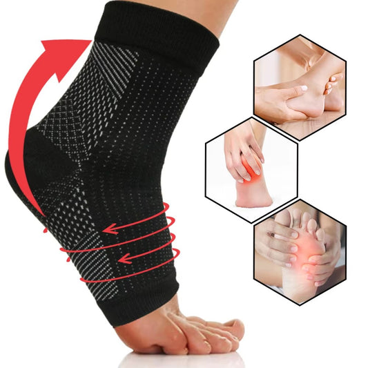 Chaussette de Compression pour Cheville – Soulagement Douleur & Soutien Articulaire